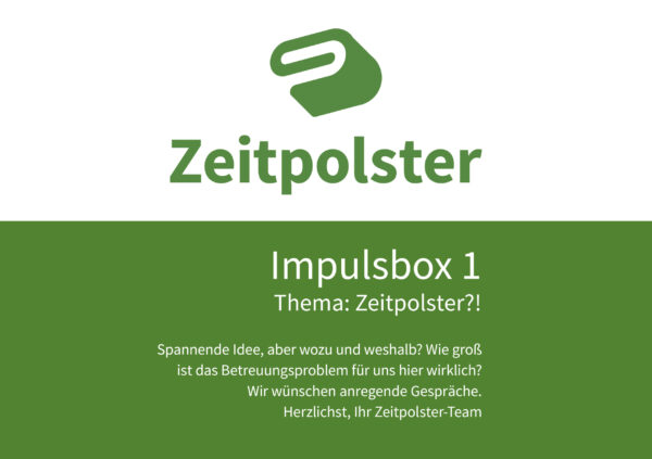 Impulsbox 1 Zeitpolster?! Spannende Idee, aber wozu und weshalb?