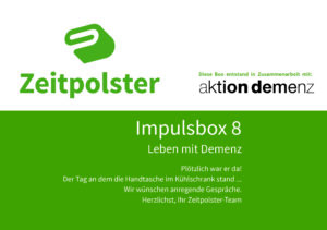 Titelblatt Impulsbox 8 Demenz